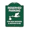 Signmission Reserved Parking For New Mothers & Mothers To-be Heavy-Gauge Aluminum Sign, 24" x 18", GW-1824-9905 A-DES-GW-1824-9905 - alternate 1